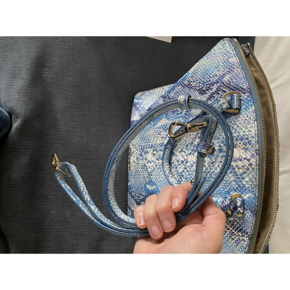 Brahmin Leather Handbag Large Duxbury Satchel - Joyful Oceangrove BRAND NEW - Picture 10 of 13